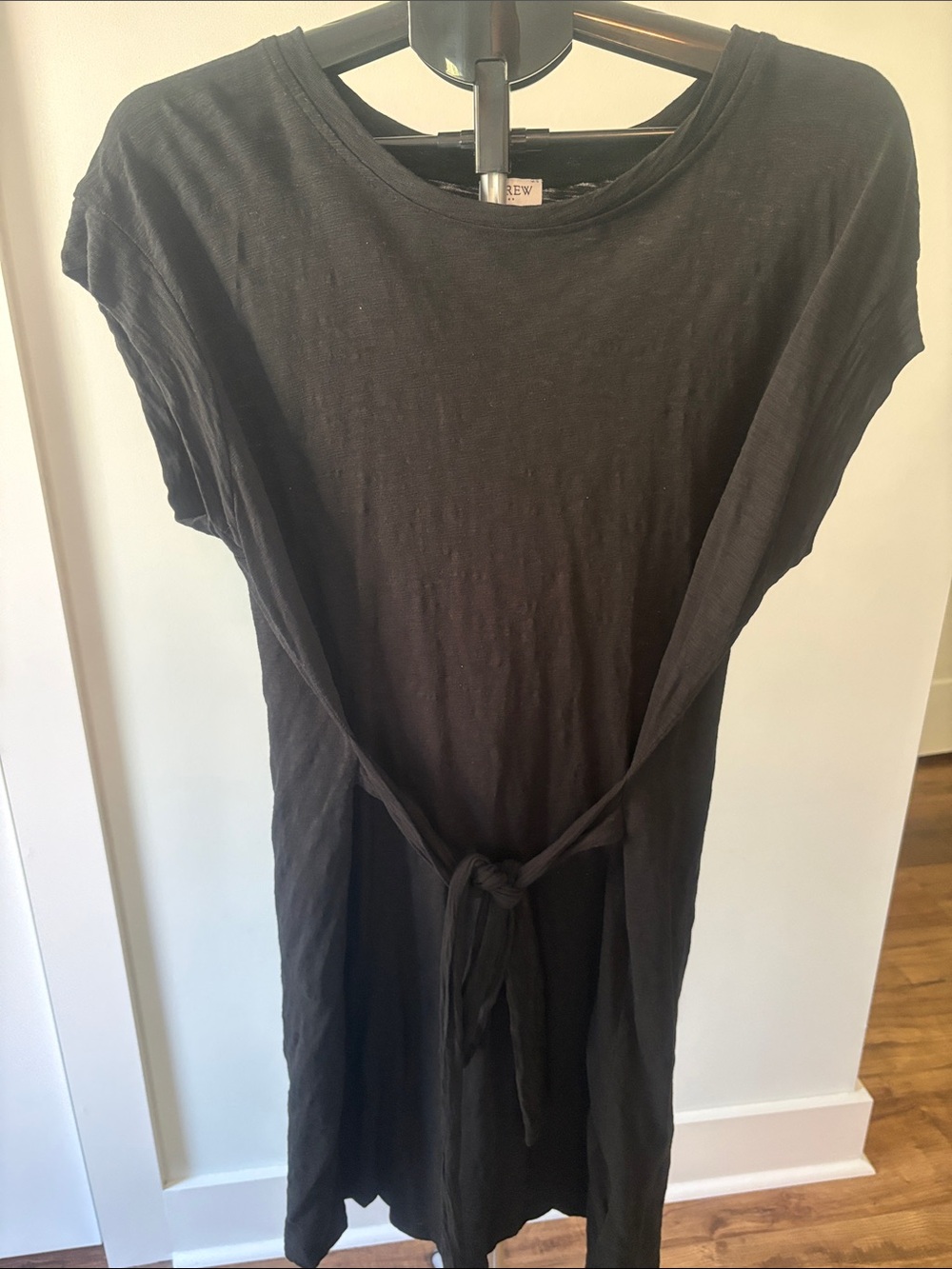 J Crew Black Tie-Waist Women's Dress